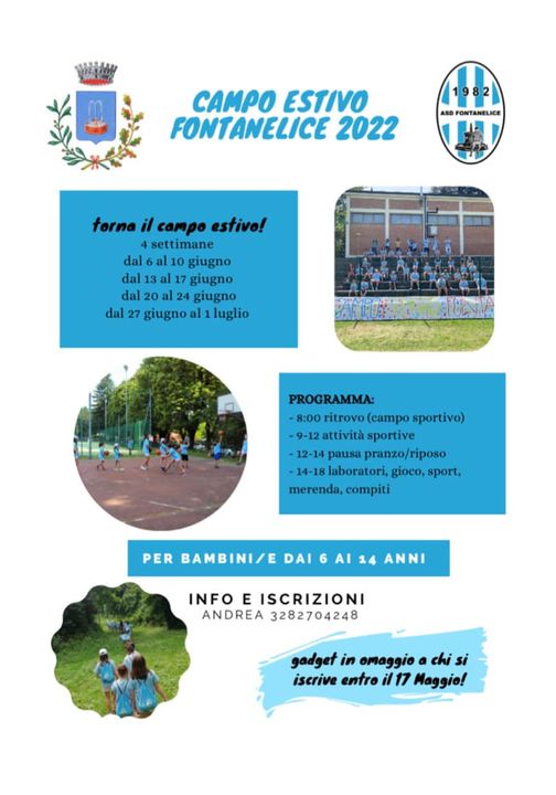 Campo estivo Fontanelice 2022