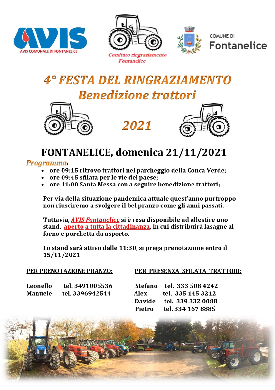 Festa del Ringraziamento - Benedizione dei Trattori